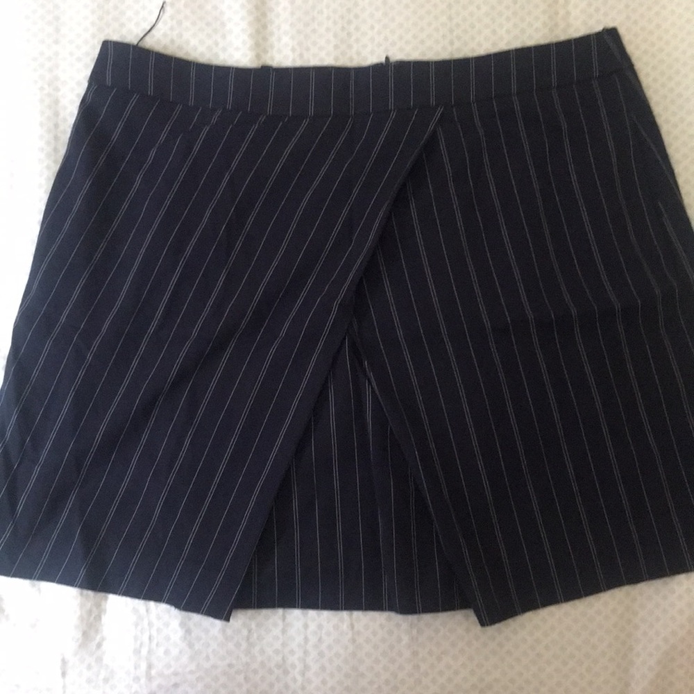 Navy stripped shirt skirt from Banana Republic